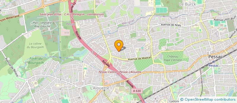 localisation de l'entreprise MADAME KATIA BILOGHE-BI-NZOGUE à PESSAC