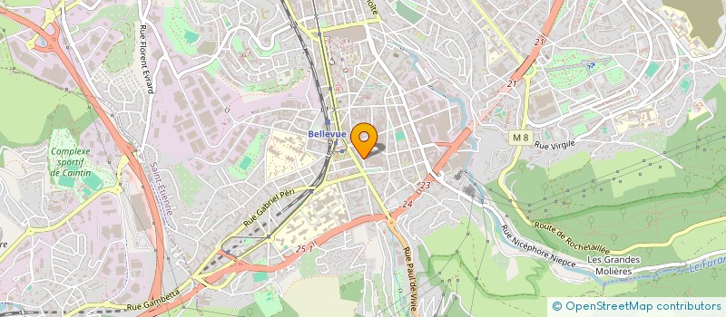 localisation de l'entreprise MADAME KATIA BOGNIAHO  SAINT-ETIENNE