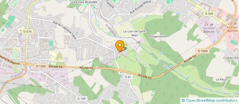 localisation de l'entreprise MADAME KATIA BOUQUET à ANGOULEME