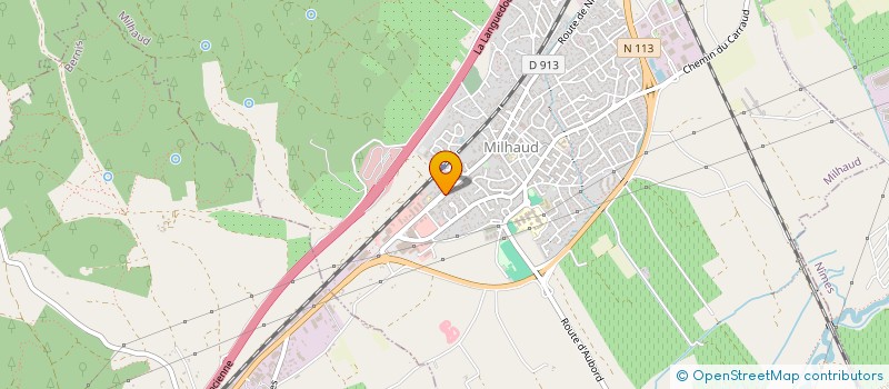 localisation de l'entreprise MADAME KATIA BRUNEAU  MILHAUD