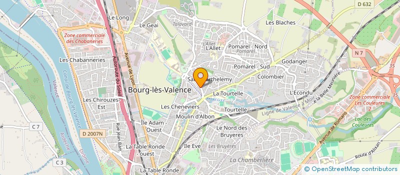 localisation de l'entreprise MADAME KATIA CAILLAT-TRUITAZ  BOURG-LES-VALENCE