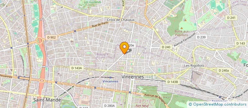 localisation de l'entreprise MADAME KATIA CASAGRANDE à VINCENNES