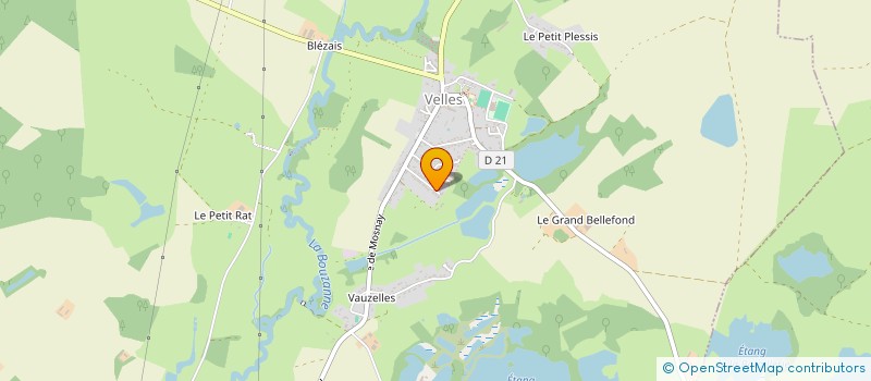 localisation de l'entreprise MADAME KATIA CHAILLER BEAUJARD à VELLES