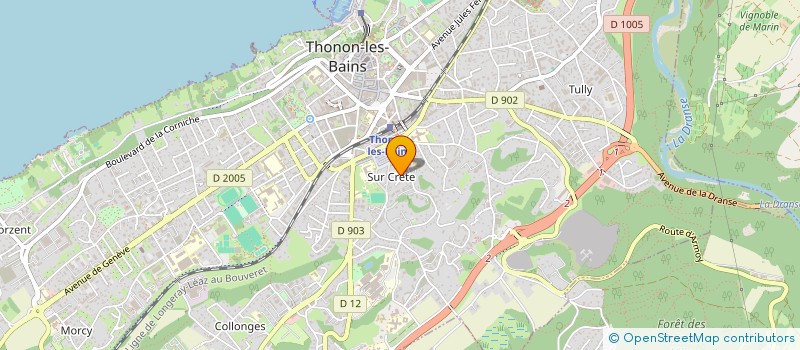 localisation de l'entreprise MADAME KATIA CHEVALLIER à THONON-LES-BAINS