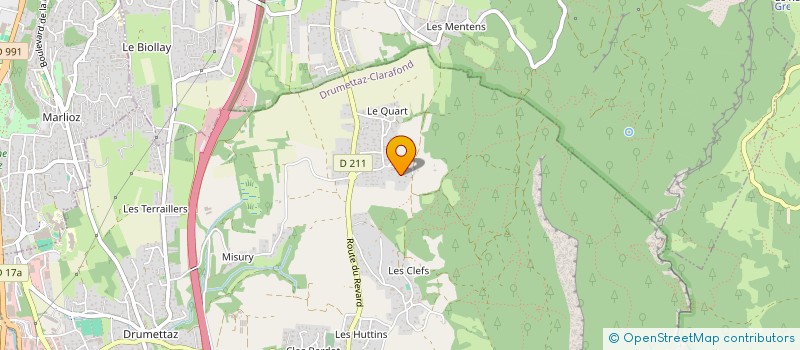 localisation de l'entreprise MADAME KATIA CLANET  DRUMETTAZ-CLARAFOND