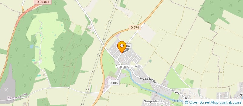 localisation de l'entreprise MADAME KATIA CLAUDE  NORGES-LA-VILLE