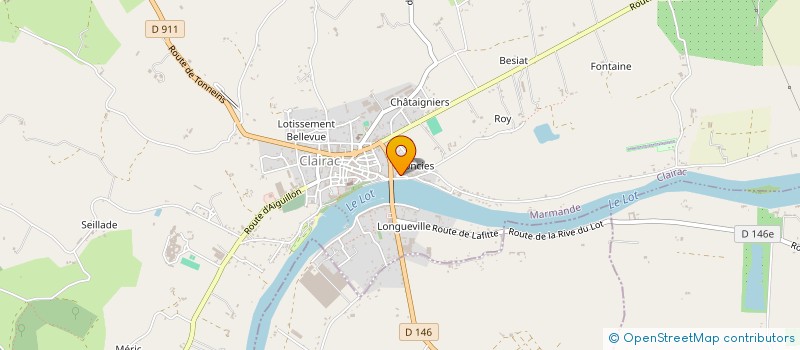 localisation de l'entreprise MADAME KATIA CORD'HOMME  CLAIRAC