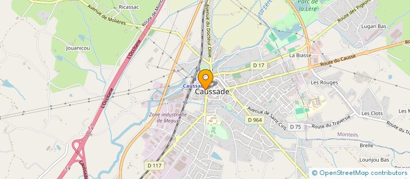 localisation de l'entreprise MADAME KATIA CORDOBA  CAUSSADE