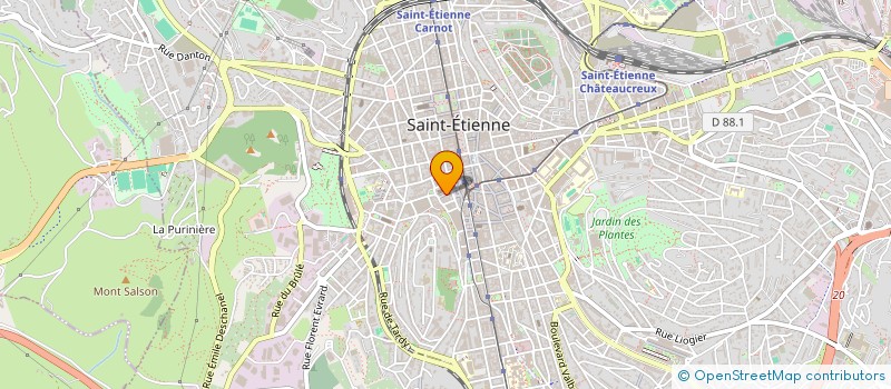 localisation de l'entreprise MADAME KATIA D'AMORE  SAINT-ETIENNE