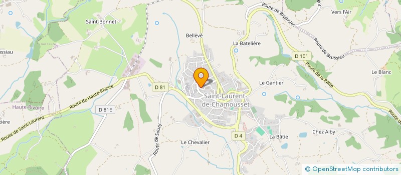 localisation de l'entreprise MADAME KATIA DANVE  SAINT-LAURENT-DE-CHAMOUSSET