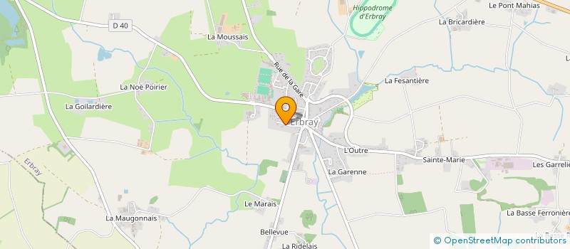 localisation de l'entreprise MADAME KATIA DAVID  ERBRAY