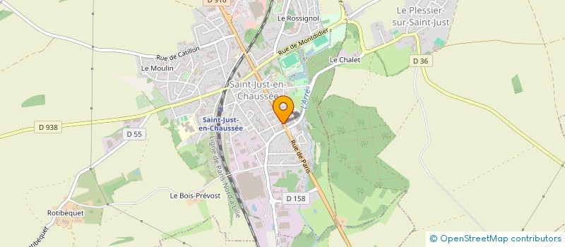 localisation de l'entreprise MADAME KATIA DESAIRE à SAINT-JUST-EN-CHAUSSEE