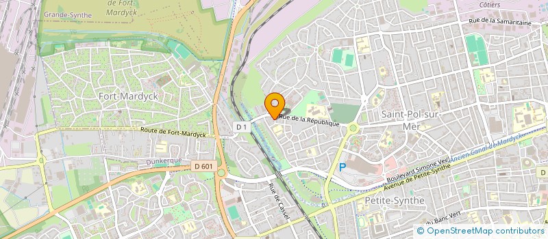 localisation de l'entreprise MADAME KATIA DEWAELES  DUNKERQUE