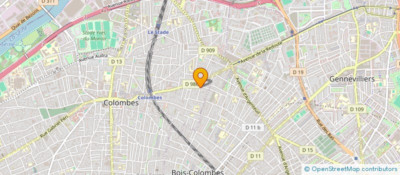 localisation de l'entreprise MADAME KATIA DJOUDAD  COLOMBES