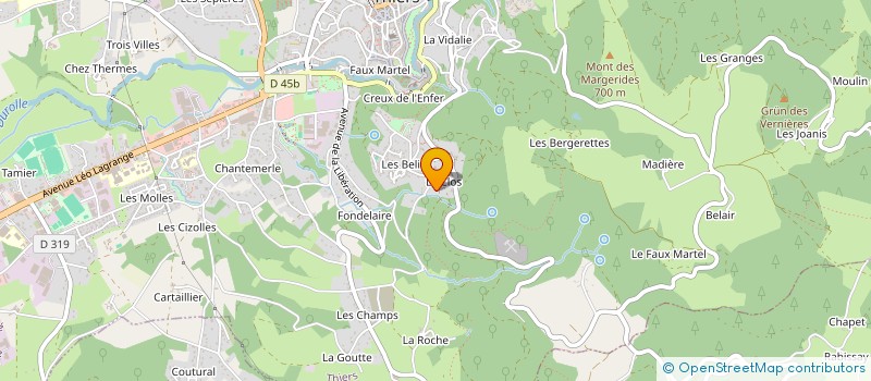 localisation de l'entreprise MADAME KATIA DOMINGUEZ  THIERS