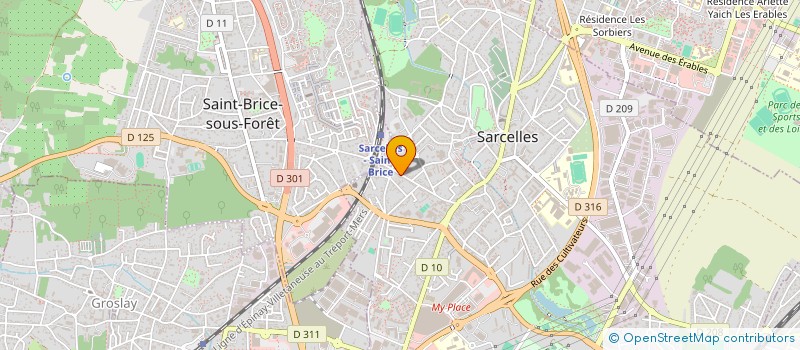 localisation de l'entreprise MADAME KATIA FERHAT  SARCELLES