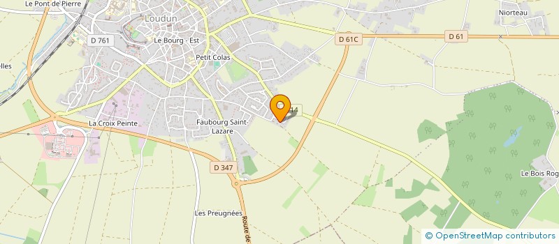 localisation de l'entreprise MADAME KATIA FONTAINE à LOUDUN