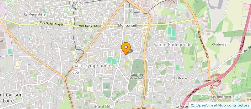 localisation de l'entreprise MADAME KATIA FRAIGNEAU  TOURS