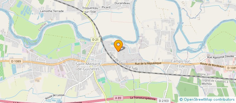 localisation de l'entreprise MADAME KATIA FRITEGOTTO  SAINT-MEDARD-DE-GUIZIERES