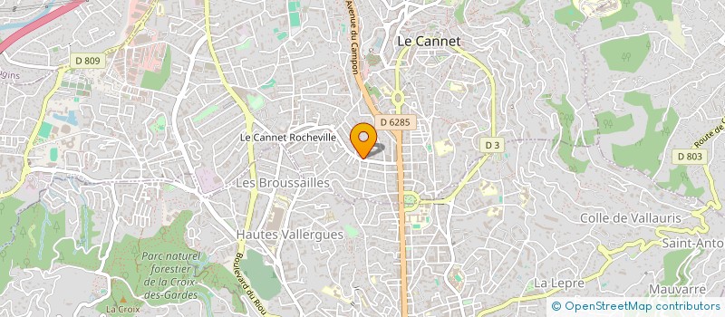 localisation de l'entreprise MADAME KATIA GIORGINO à LE CANNET