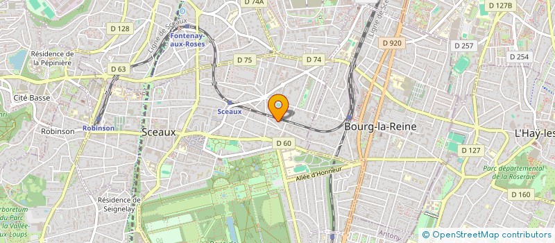 localisation de l'entreprise MADAME KATIA GOFIN  SCEAUX