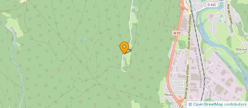 localisation de l'entreprise MADAME KATIA GRANDEMANGE  POUXEUX