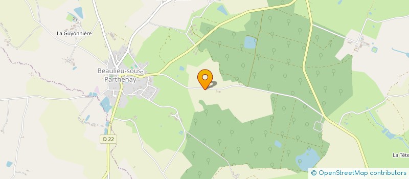 localisation de l'entreprise MADAME KATIA GUINFOLLEAU  BEAULIEU-SOUS-PARTHENAY