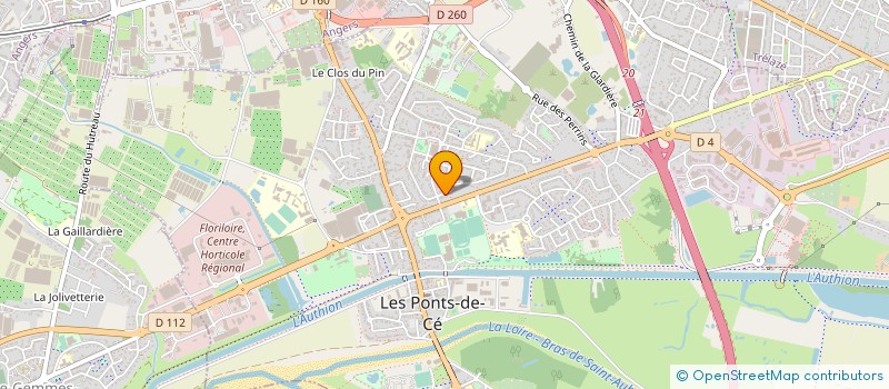 localisation de l'entreprise MADAME KATIA GURY  LES PONTS-DE-CE