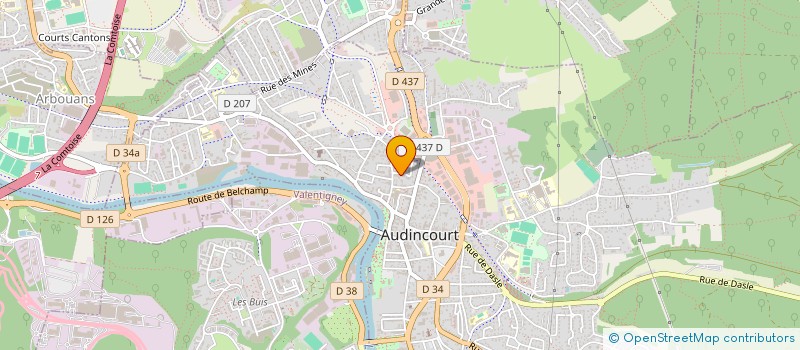 localisation de l'entreprise MADAME KATIA HADRI à AUDINCOURT