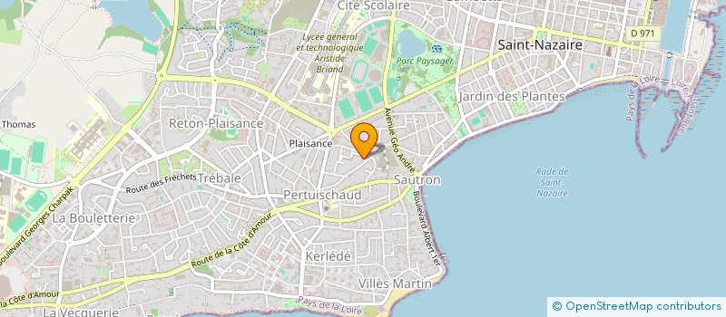 localisation de l'entreprise MADAME KATIA HALGAND  SAINT-NAZAIRE