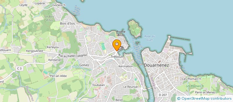 localisation de l'entreprise MADAME KATIA HOUEL à DOUARNENEZ