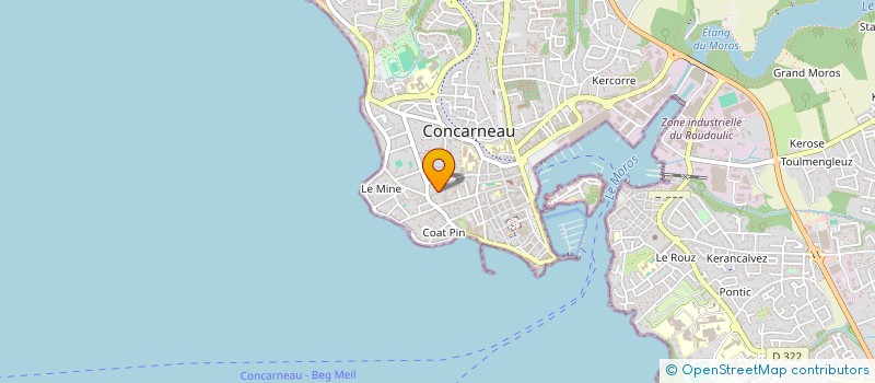 localisation de l'entreprise MADAME KATIA HULLIN  CONCARNEAU