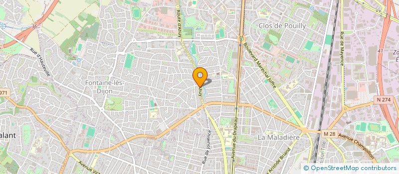 localisation de l'entreprise MADAME KATIA IVANOFF  FONTAINE-LES-DIJON