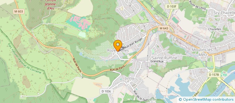 localisation de l'entreprise MADAME KATIA KOESSLER  ROZERIEULLES