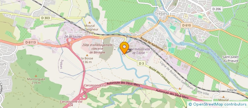 localisation de l'entreprise MADAME KATIA KOMMER  TREBES