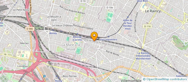 localisation de l'entreprise MADAME KATIA KRIRECHE  BONDY