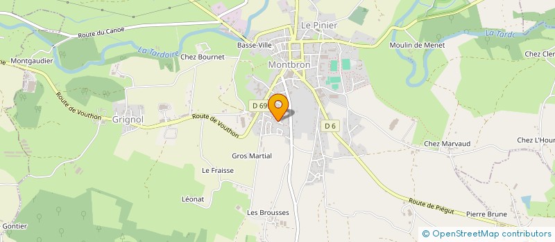 localisation de l'entreprise MADAME KATIA LARRET à MONTBRON