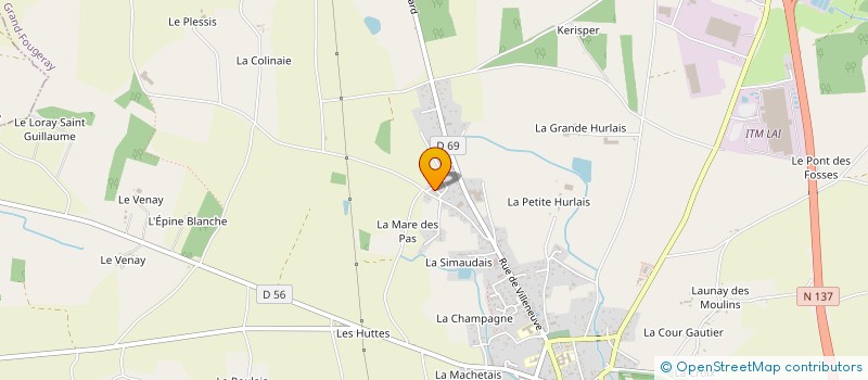 localisation de l'entreprise MADAME KATIA LEFEUVRE  GRAND-FOUGERAY