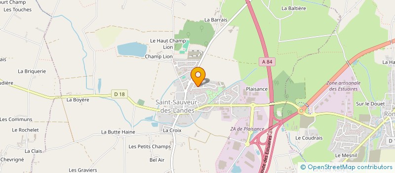 localisation de l'entreprise MADAME KATIA LEMARIE à SAINT-SAUVEUR-DES-LANDES