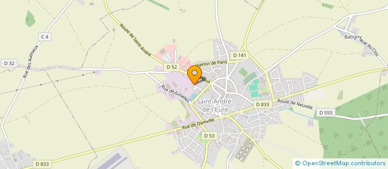 localisation de l'entreprise MADAME KATIA LETELLIER  SAINT-ANDRE-DE-L'EURE