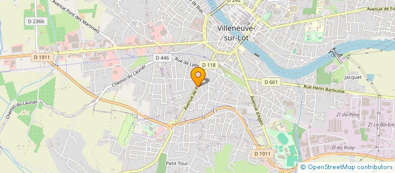 localisation de l'entreprise MADAME KATIA LOMBARD  VILLENEUVE-SUR-LOT