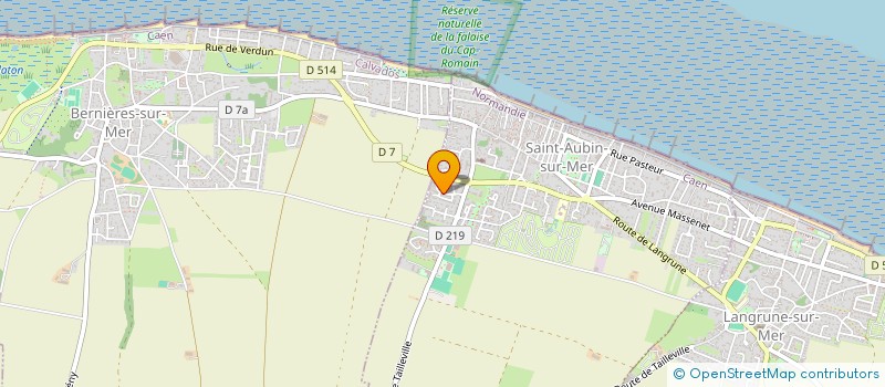 localisation de l'entreprise MADAME KATIA MARCHERON  SAINT-AUBIN-SUR-MER