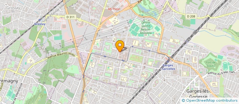 localisation de l'entreprise MADAME KATIA MAZZINI à SARCELLES