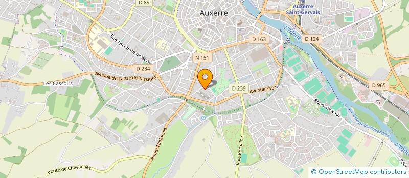 localisation de l'entreprise MADAME KATIA MENEUVRIER à AUXERRE