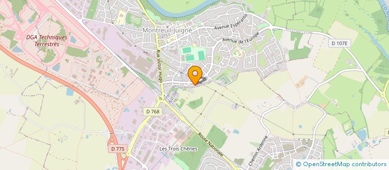 localisation de l'entreprise MADAME KATIA MENUTEAU  MONTREUIL-JUIGNE