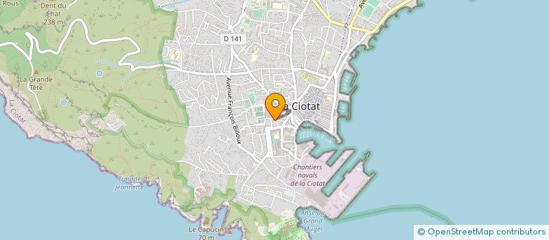 localisation de l'entreprise MADAME KATIA MICHEL  LA CIOTAT