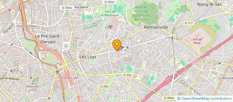 localisation de l'entreprise MADAME KATIA MONACI à LES LILAS