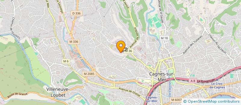 localisation de l'entreprise MADAME KATIA MONRABAL à CAGNES-SUR-MER