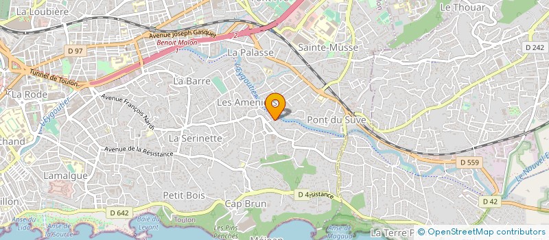 localisation de l'entreprise MADAME KATIA MORA à TOULON