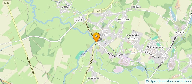 localisation de l'entreprise MADAME KATIA MOREAU  EPINAC